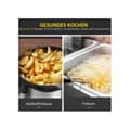 Miniatyrbild 5 av 6: Luftfritös, 6,5 liter, 1700 watt, med 8 menyer, non-stick korg, 36,5 x 29 x 33,8 cm