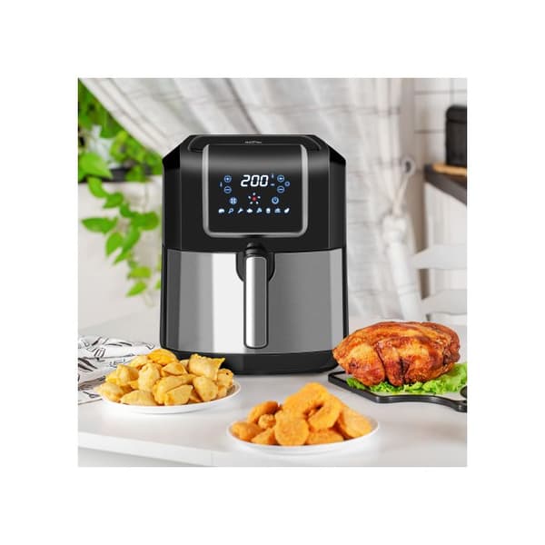 Luftfritös, 6,5 liter, 1700 watt, med 8 menyer, non-stick korg, 36,5 x 29 x 33,8 cm