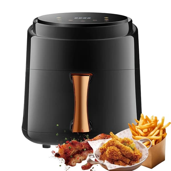 Luftfritös, 8L kapacitet, 1400W effekt,EU, Svart