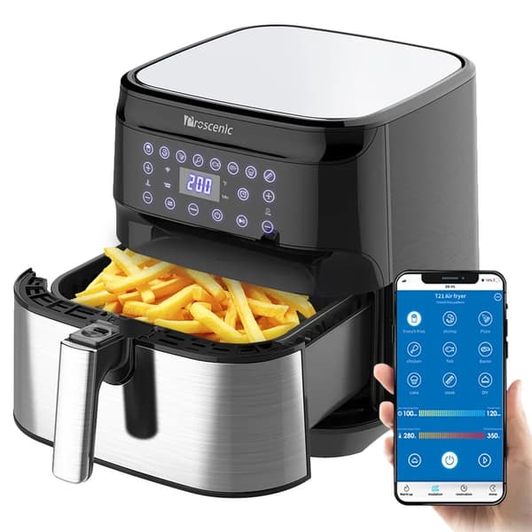 Smart Air Fryer, App & Alexa Kontrol, 5.8QT Kapacitet,Proscenic T21