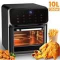 Miniatyrbillede 2 af 2: Elektrisk Air Fryer, 10L Kapacitet, Berøringskontrol,10L