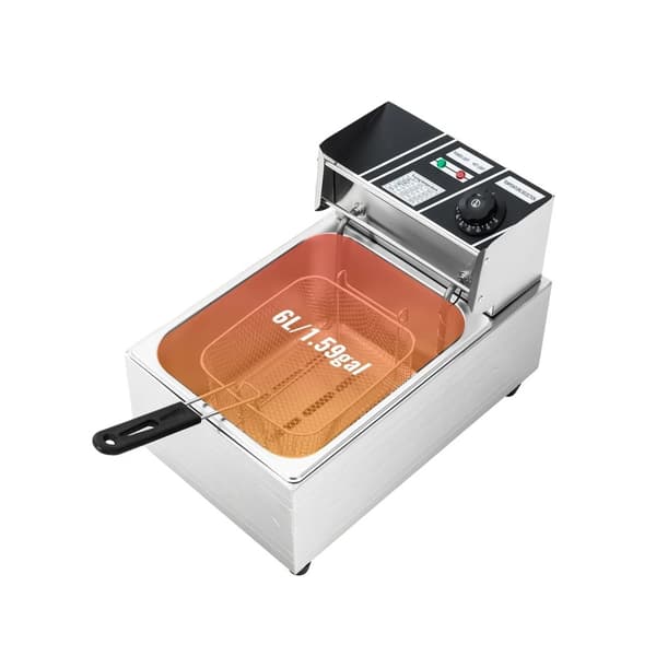 Elektrisk Frituregryde, 6L Kapacitet, 2500W Effekt,HVID