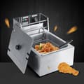 Miniatyrbild 2 av 4: Elektrisk Fritös, 6L Kapacitet, Hållbar Rostfritt Stål, Mångsidig för Hem- och Kommersiellt Användande