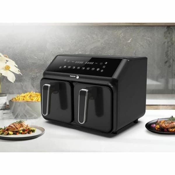 Airfryer Fagor FG2X4L Musta noir 2200 W 8 L
