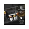 Miniatyrbild 6 av 6: HOMCOM 8L Dubbelkammarfritös med 10 program, 2400 Watt luftfritös, svart