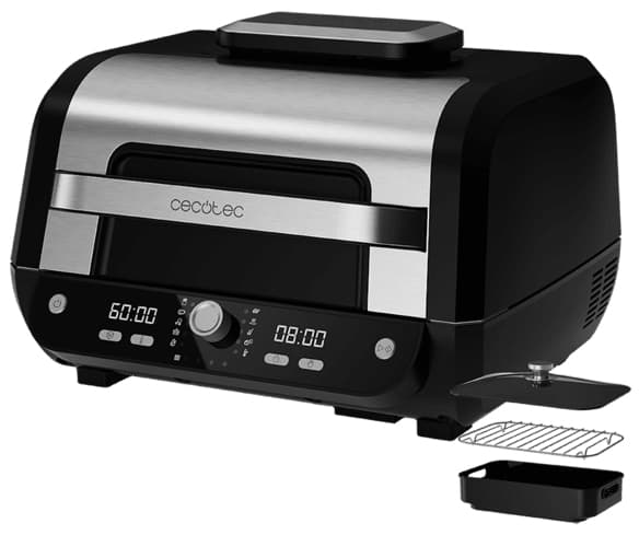 Cecotec Cecofry FireDome 8000 Pro, Varmluftsfritös, 8 l, 50 ° C, 230 ° C, 1440 min, Single Svart, Rostfritt stål