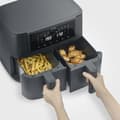 Miniatyrbild 4 av 5: Luftfritös - SEVERIN - Airfryer FR2463 - Kapacitet 8 L - Dubbelkammare - 10 program - 2600 W