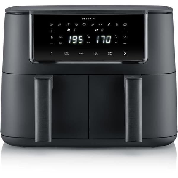 Luftfritös - SEVERIN - Airfryer FR2463 - Kapacitet 8 L - Dubbelkammare - 10 program - 2600 W