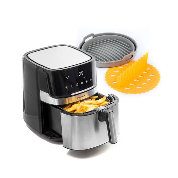 Pack Luftfritös och Fällbar silikonkorg InnovaGoods