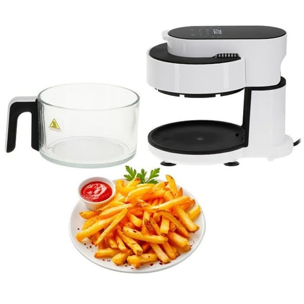 Varmluftsfrituregryde Adler AD 6316 Hvid Sort 1200 W 3 L