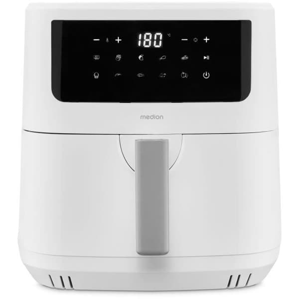 Hot Air Fryer - MEDION - 50073000 - 2150 W - Pekskärm - 9 program - Vit Vit