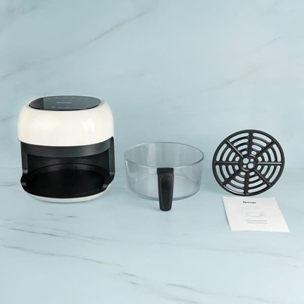 Varmluftsfrituregryde Sponge 703674402063 Hvid Sort 1000 W