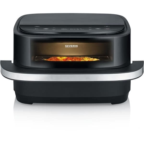 Pizzaugn - luftfritös - SEVERIN - FR2464 - 2100 W - 4 L - Justerbar termostat - 10 program - Svart