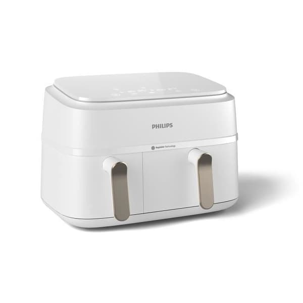 Philips Serie 3000 Luftfritös med dubbel korg vit (NA353/10)