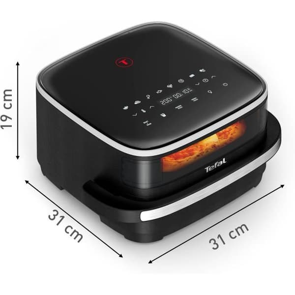 Tefal FW4018 Easy Fry XL Stort utrymme för varmluftsfriterare, rymlig korg, visningsfönster, kompakt design, digital panel