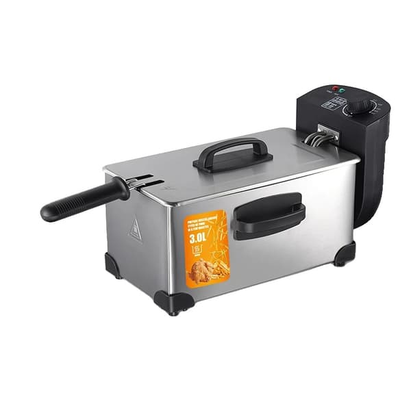 Elektrisk Frituregryde, 3L Kapacitet, 2500W Effekt, 50-200 ℃ Temperaturinterval,3L-EU stik