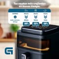Miniatyrbillede 11 af 11: Varmluftsfrituregryde Grunkel Sort 1400 W 6 L