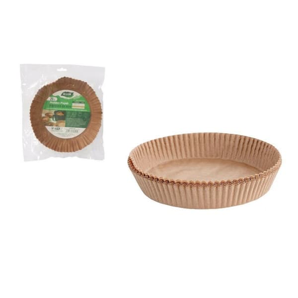 Papir til luftfrituregryde Algon 20 cm Gryde uden Olie (24 enheder)