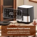 Pikkukuva 4 / 8: Proscenic T21 Air Fryer, 5.5L, LED-kosketusnäyttö, App & Alexa Smart Control, 8 esiasetettua ohjelmaa, musta