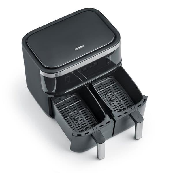 Varmluftsfrituregryde Severin FR 2453 Sort Sølvfarvet 2850 W