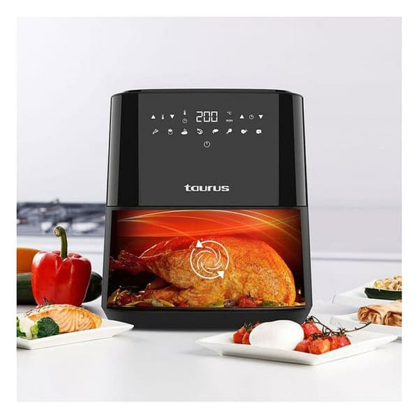 Varmluftsfrituregryde Taurus 973994000 Sort 1450 W 5 L