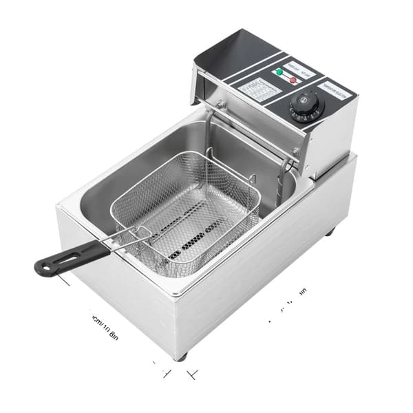Elektrisk Fritös, 6L Kapacitet, 2500W Effekt,vit