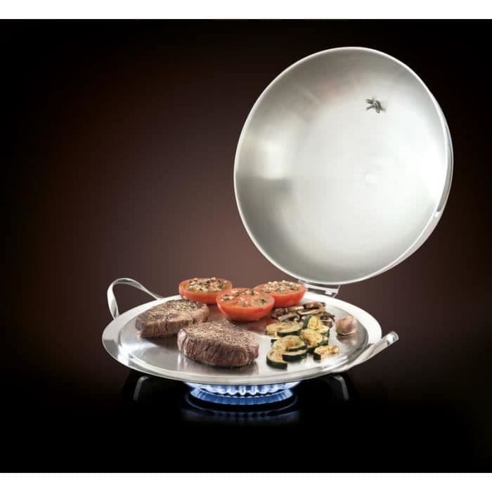 MASTRAD F63580 - O'plancha kombination med låg - Ø 32 cm - Rustfrit stål - Induktion
