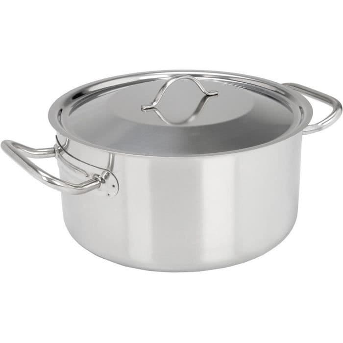 SITRAM Braisiere PROFESSIONNELLE - 710501 - 5.1L rustfrit stål med låg - Alle varmekilder inkl. Induktion