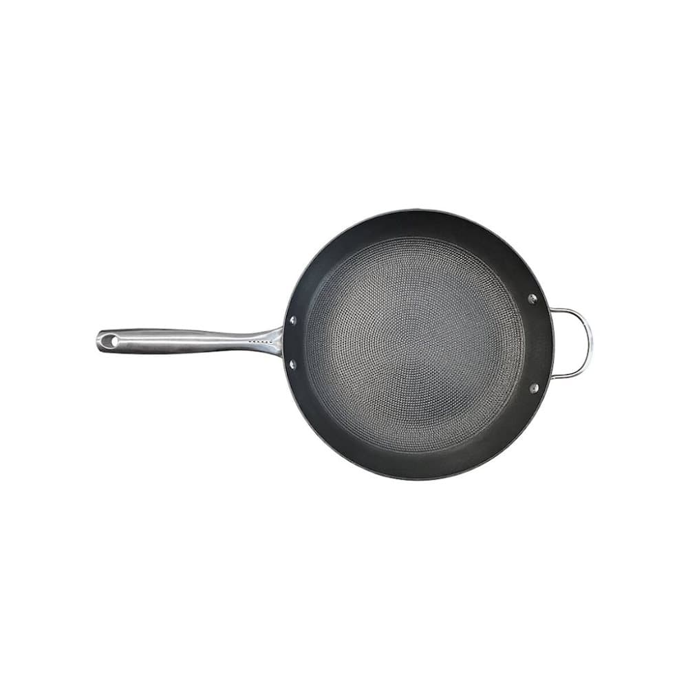 Stekpanna Ø 32 cm Gjutjärn med Honeycomb mönster