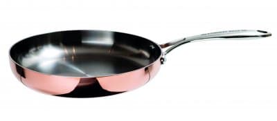 RONNEBY BRUK - STEKPANNA, 3-PLY KOPPAR-ALUMINIUM-ROSTFRITT. INDUKTIONSBOTTEN. 26 X 5 CM, SKAFT I ROSTFRITT