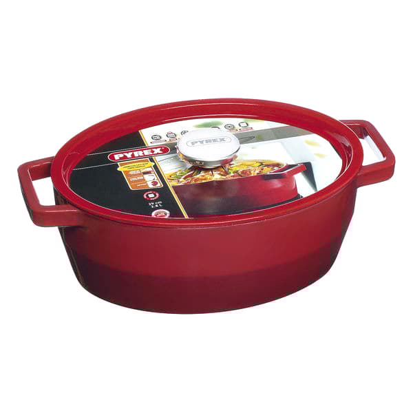 Gryte med lokk Pyrex Slow Cook Støpejern