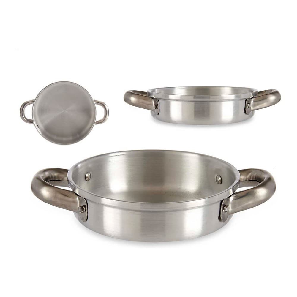 Djup stekpanna med handtag Silvrig Aluminium (15 x 4 x 21 cm)