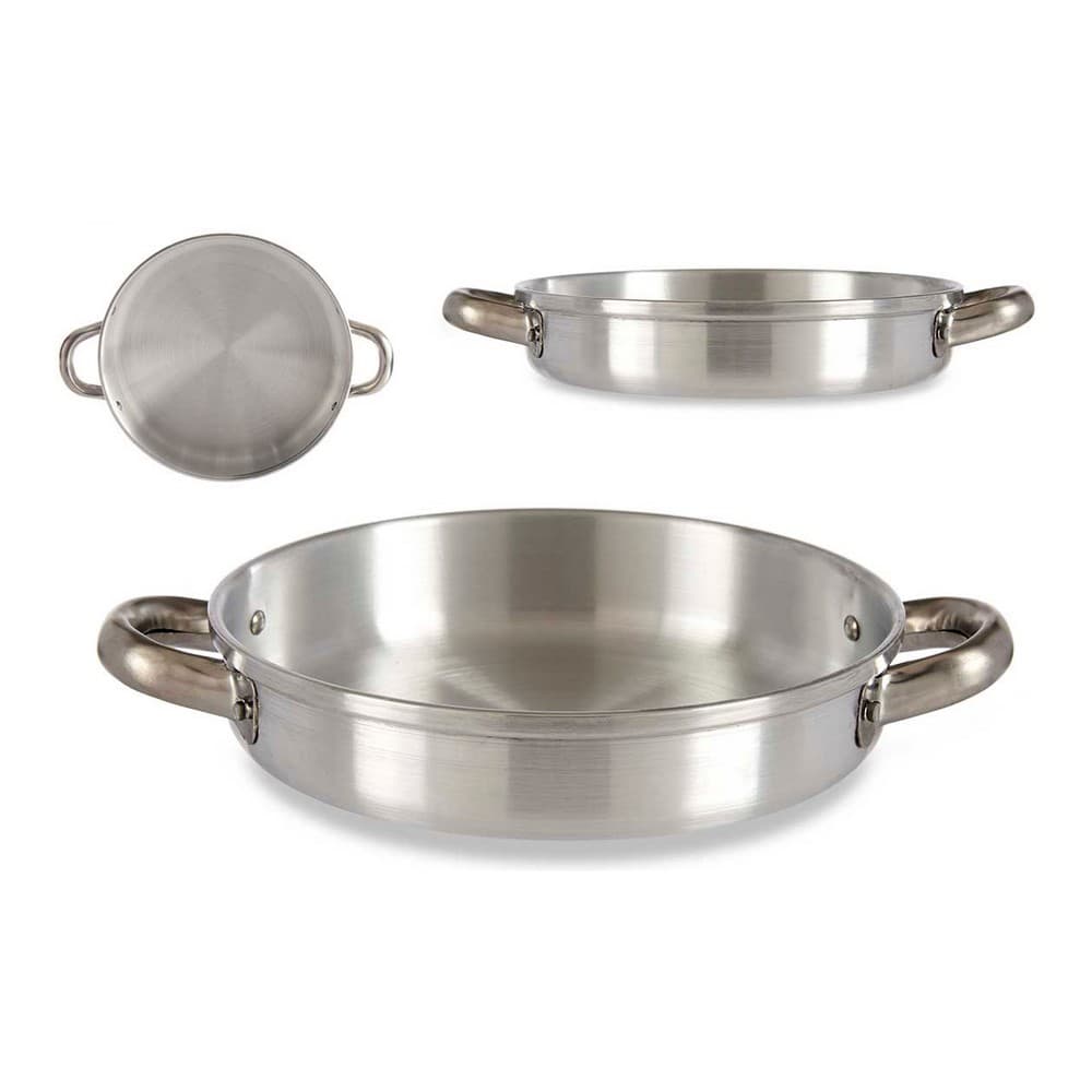 Djup stekpanna med handtag Silvrig Aluminium (21 x 5 x 28 cm)