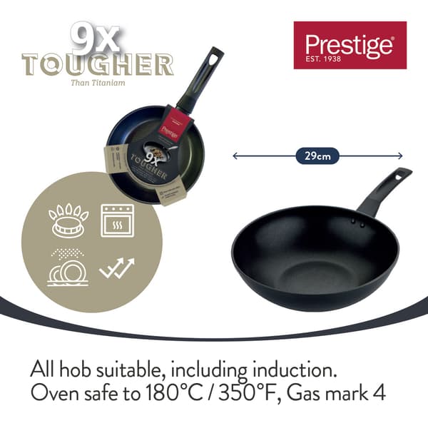 9x Tougher Wok 29cm