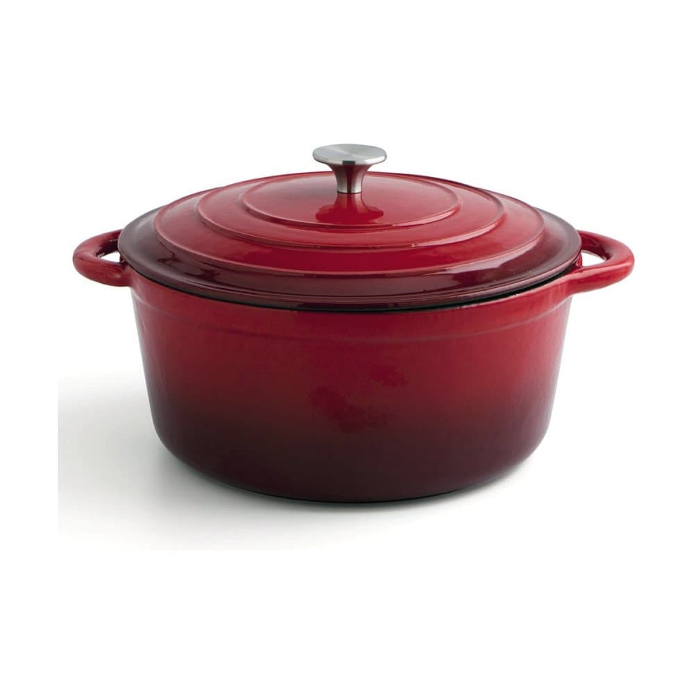 Kastrull med lock Bidasoa Röd Metall (6 L)