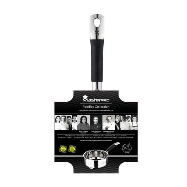 Kokpanna Masterpro bgmp-1500-bk Rostfritt stål (1,3 L) (16 x 7,5 cm)