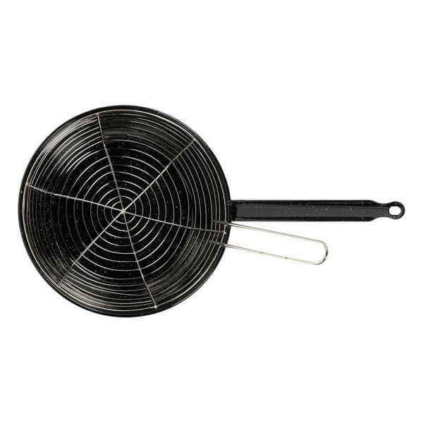 Stekepanne med kurv Vaello Svart Emaljerte Stål (Ø 24 cm)