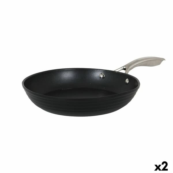 Gryde Med Glaslåg Quttin Spiral Ø 28 cm Smedet aluminium (2 enheder)