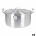 Miniatyrbilde 1 av 2: Gryte med lokk Aluminium 45 x 39 x 22 cm (2 enheter)