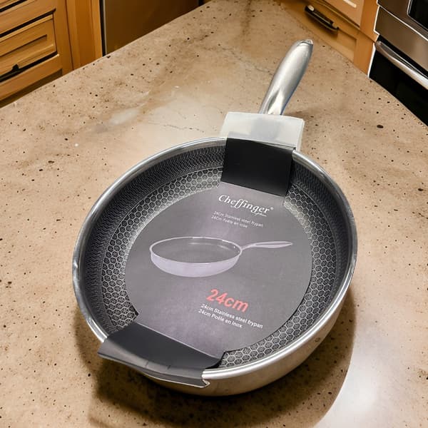 Stekepanne 24 cm - rustfritt stål