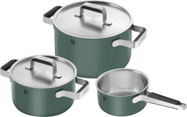 Zwilling Pure gryte- og pannesett, 3 deler - Grøn