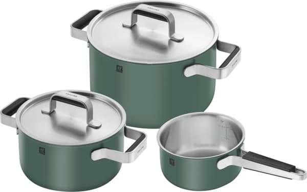 Zwilling Pure gryte- og pannesett, 3 deler - Grøn