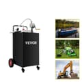 Miniatyrbillede 1 af 2: Brændstofvogn, 35 gallons kapacitet, tovejs roterende pumpe,Sort