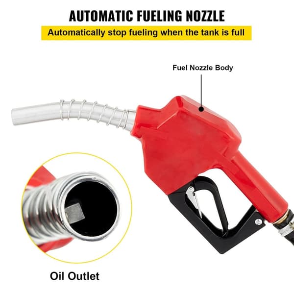 Overføringspumpe til Diesel & Petroleum - 155W Motor, Auto-Sug, Brændstofdyse - SEO-optimeret produkttitel