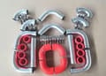 Miniatyrbillede 2 af 5: Aluminium Intercooler Turbo Rør, 3 Tommer Diameter, Fuld Slange- og Klemmekit, Holdbar Konstruktion