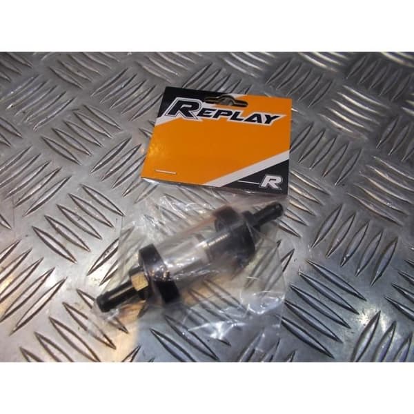 bränslefilter replay p2r cylindrisk aluminium diam 16 mm motorcykel skoter quad jet microlight ...