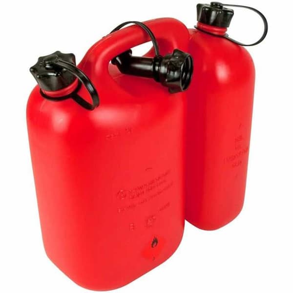 5 l och 3 l dubbel bensin/oljedunk