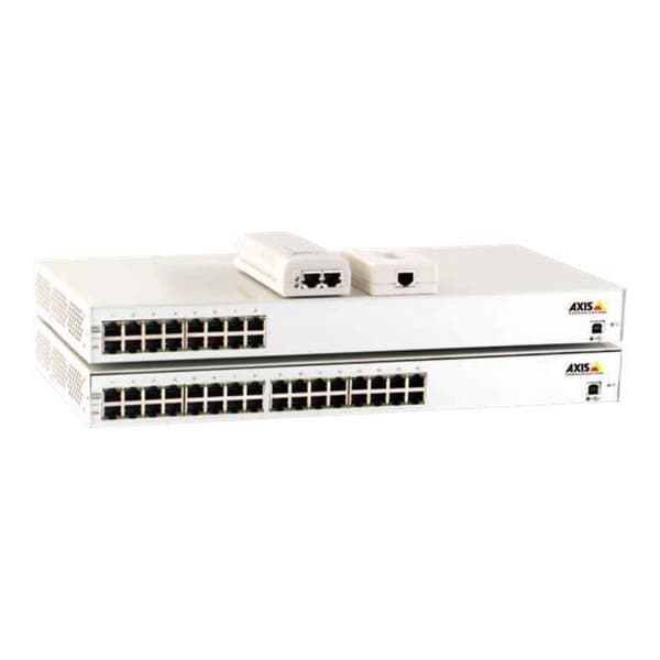 AXIS T8120 POE-injektor - 110 V AC, 220 V AC-ingång - 48 V DC-utgång - 1 10/100/1000Base-T-utgång(ar) - 15 W