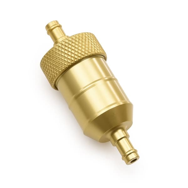 Bränslefilter / bensinfilter 30mm CNC (Röd)