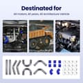 Miniatyrbild 3 av 4: 2,5" Intercooler Turbo Rörkit, Universell Passform, Högkvalitativ Aluminium, Förbättrad Luftflöde